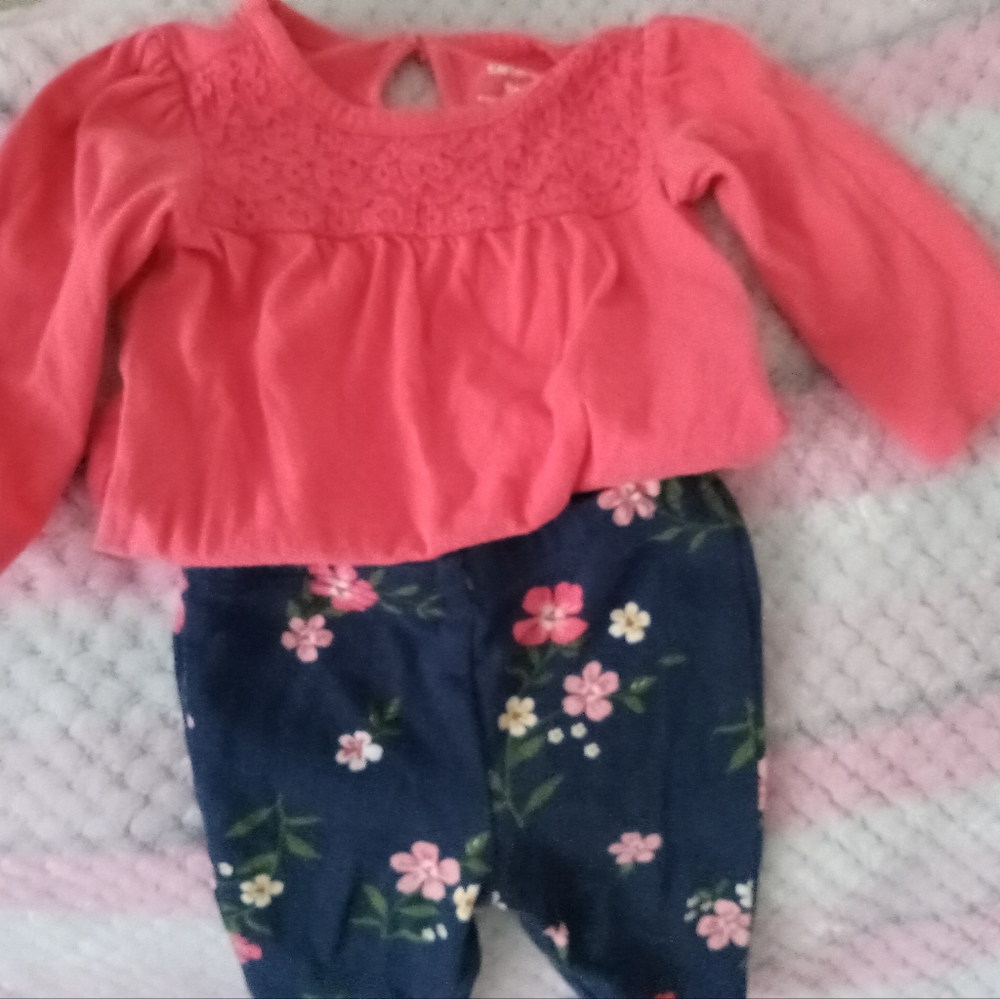 Baby Carter's two pice top and bottom 3m